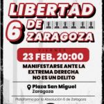 Manifestación 'Libertad 6 de Zaragoza"