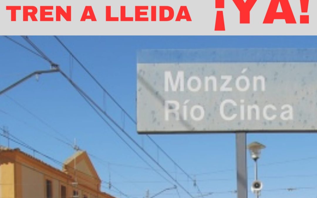 Concentración ‘Tren a Lleida, Ya!’