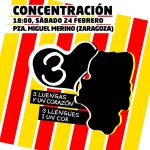 Concentración por el derecho a existir de la cultura aragonesa