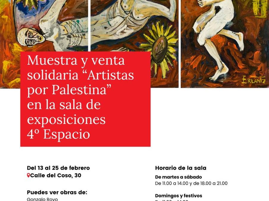 Muestra y venta solidaria «Artistas por Palestina»