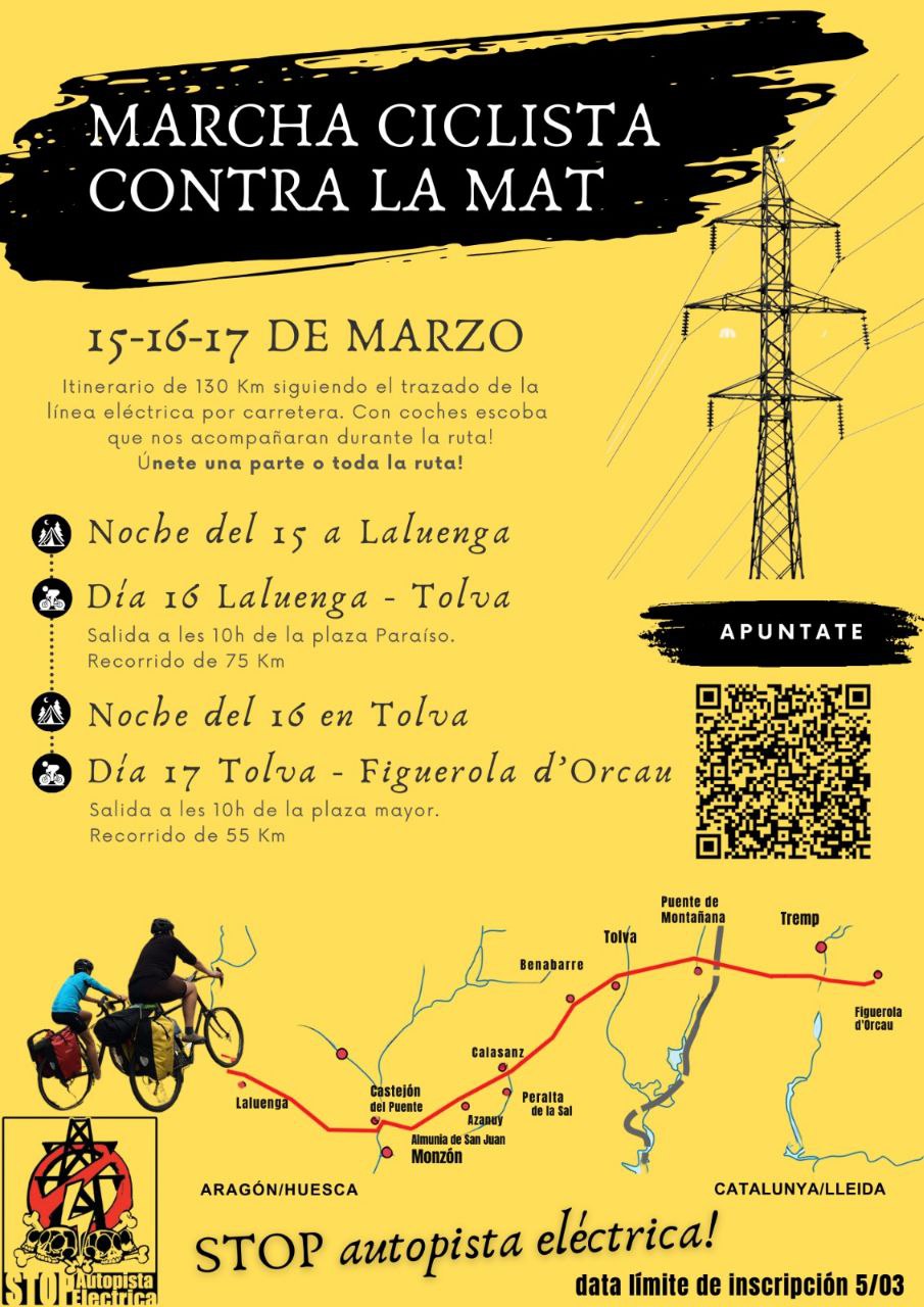 Marcha ciclista contra la MAT