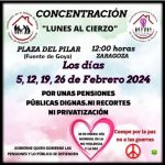 Concentración "Los lunes al cierzo"