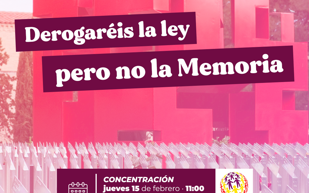 Concentración en defensa de la Ley de Memoria Democrática