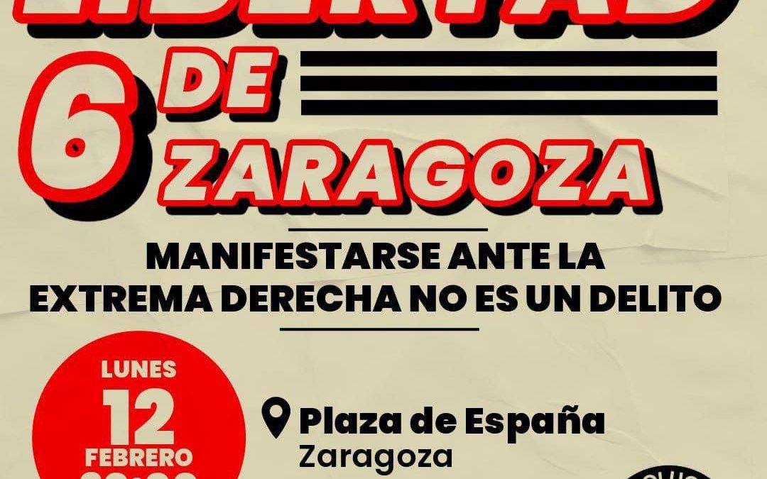 Concentración «Libertad para los 6 de Zaragoza»