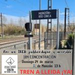 184 Concentración #NoPierdasTuTren, Monzón