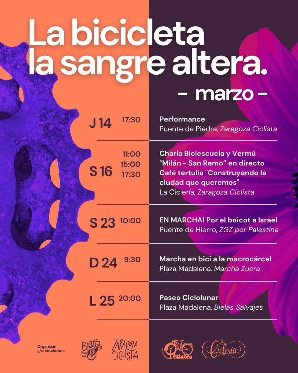 La bicicleta la sangre altera