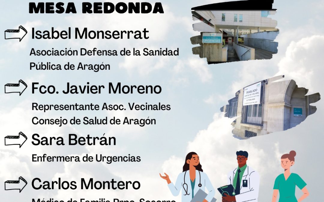 Cambiar Huesca-IU organiza una jornada para analizar la situación crítica de la sanidad pública en la ciudad