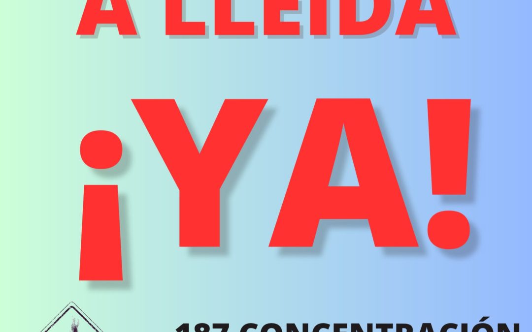 187 Concentración #NoPierdasTuTren, Monzón