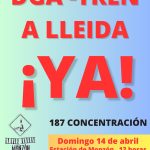 187 Concentración #NoPierdasTuTren, Monzón