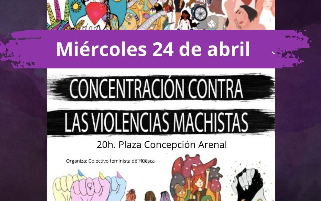 Concentración contra las violencias machistas, Huesca
