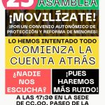 Asamblea por un convenio autonómico de menores