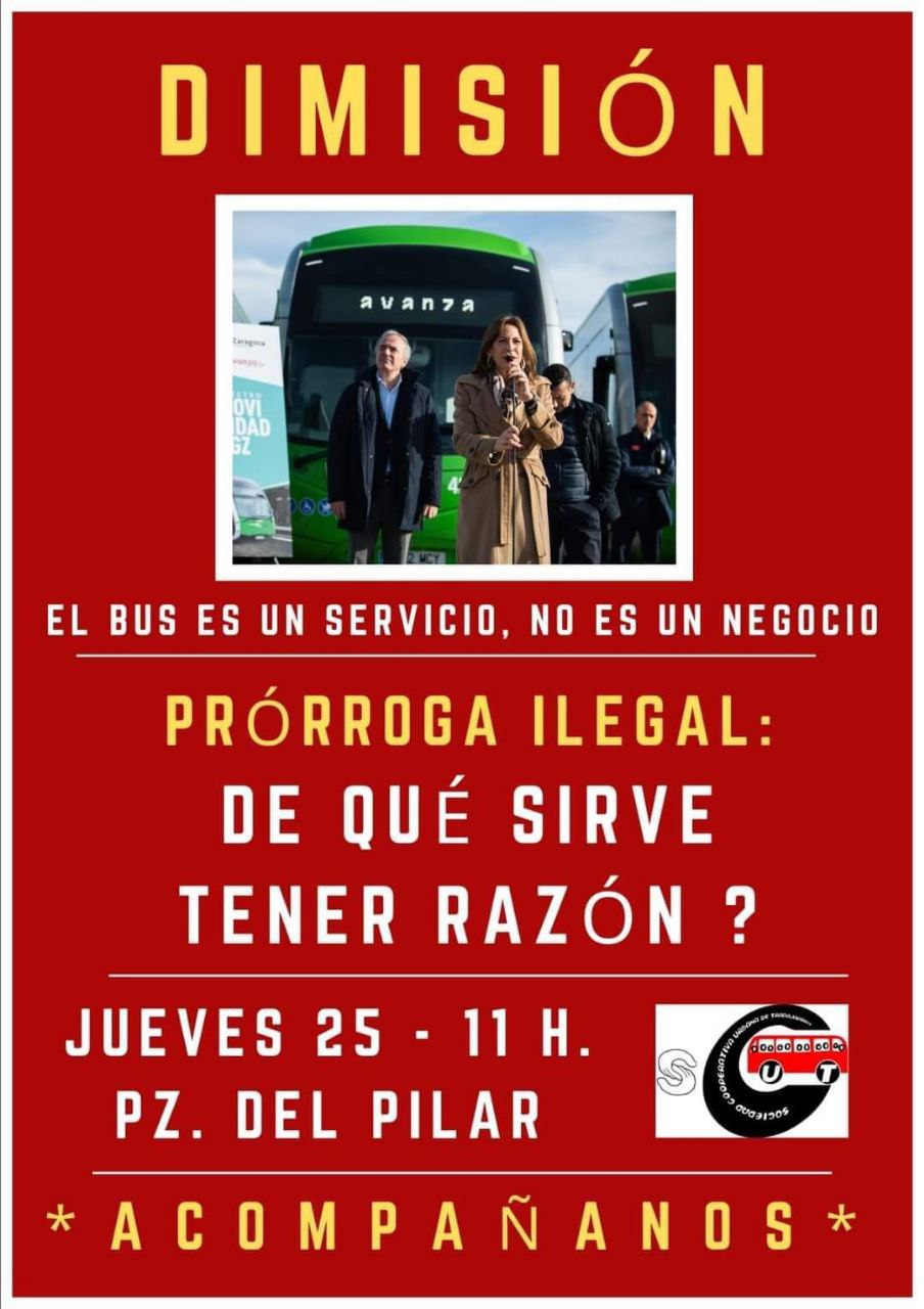 Concentración el bus es un servicio