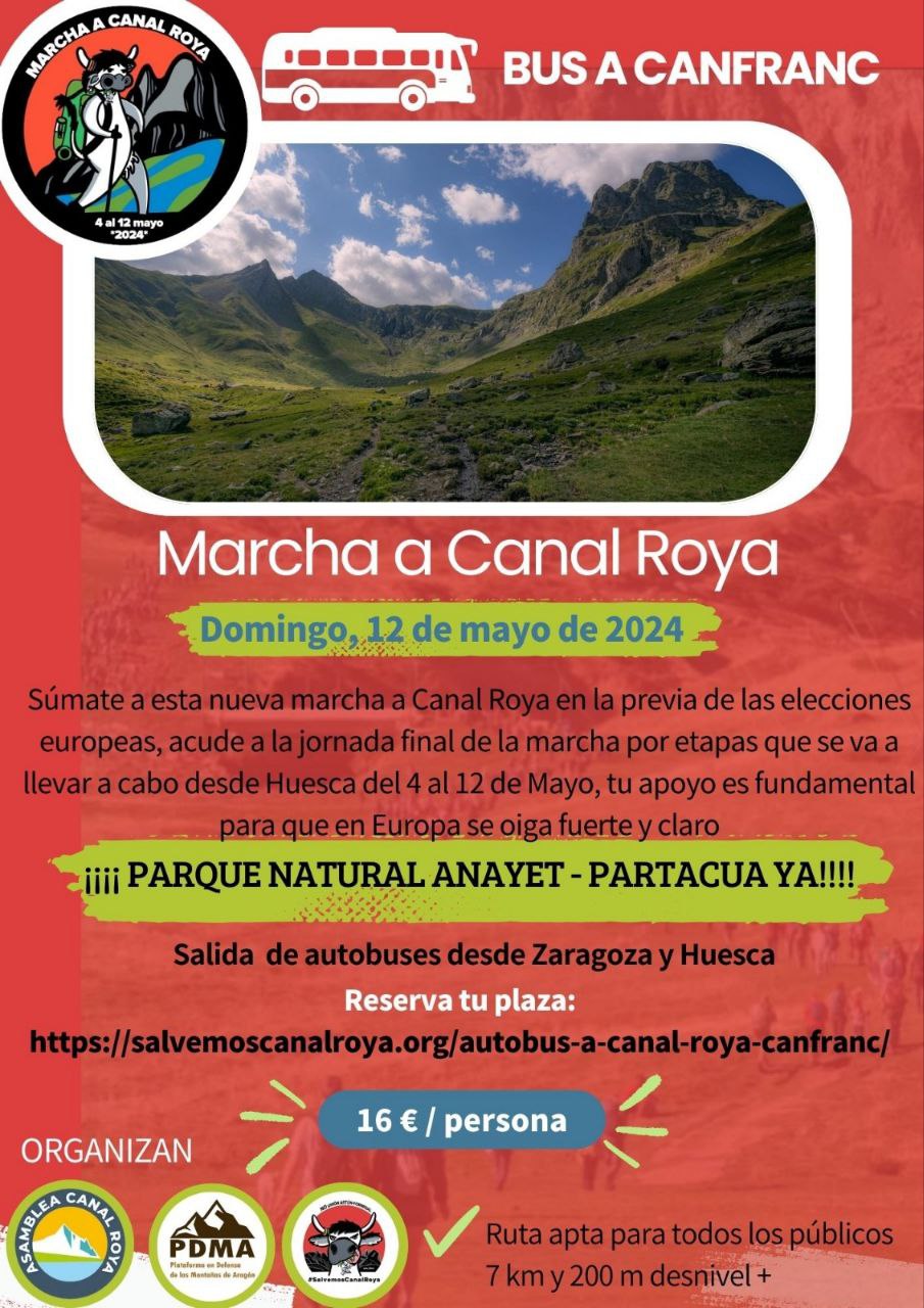 Bus a Canal Roya - Marcha Salvemos Canal Roya