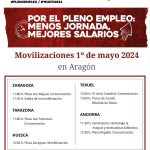 Por el pleno empleo: menos jornada, mejores salarios, Aragón