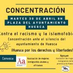 Concentración contra el racismo y la islamofobia, Huesca