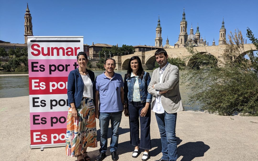 Elecciones Europeas | Sumar Aragón se compromete a defender en Europa la gestión eficiente del agua frente a los intentos de la derecha de resucitar el trasvase del Ebro