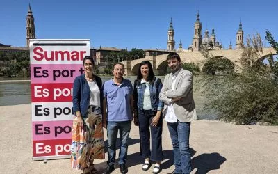 Elecciones Europeas | Sumar Aragón se compromete a defender en Europa la gestión eficiente del agua frente a los intentos de la derecha de resucitar el trasvase del Ebro