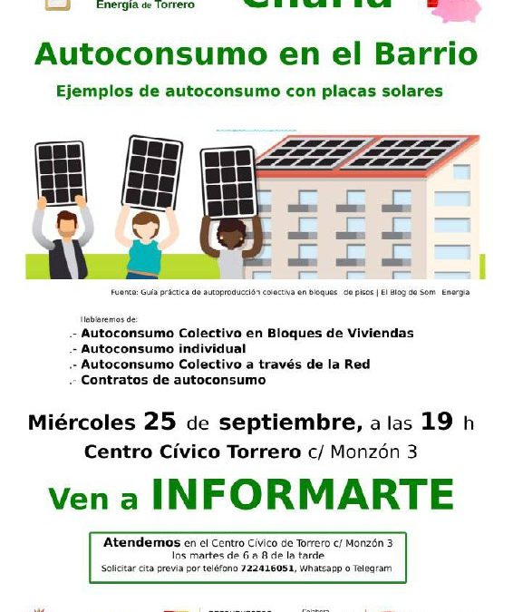 Charla Autoconsumo en el barrio