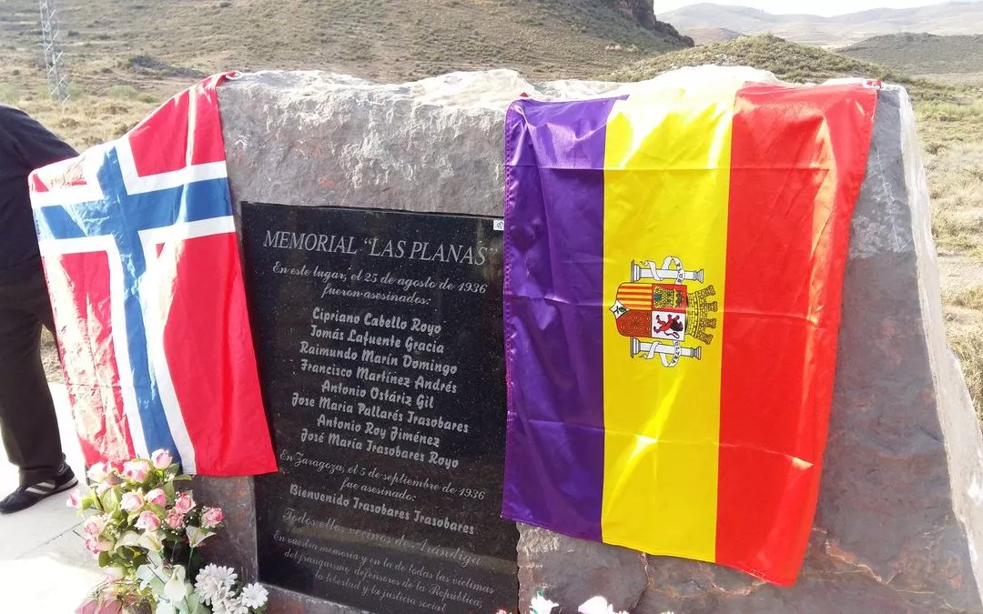 Izquierda Unida acompañará a los brigadistas internacionales noruegos que visitan Arándiga por última vez