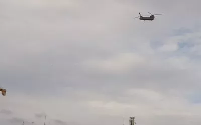 Cambiar Huesca-Izquierda Unida denuncia los vuelos de helicópteros militares sobre el casco urbano y critica que la escuela infantil solo puedan usarla las hijas e hijos de militares