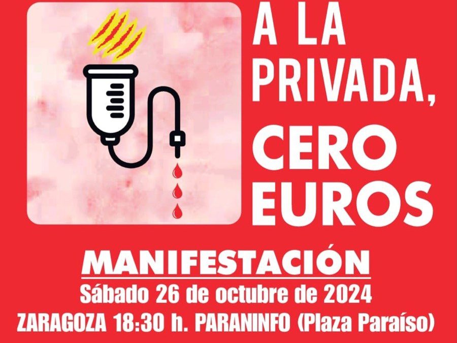 Aragón por la Sanidad Pública – Manifestación