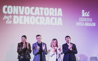 Maíllo hace un llamamiento a la ofensiva democrática que necesita España y, especialmente, donde gobierna la derecha, como es Aragón