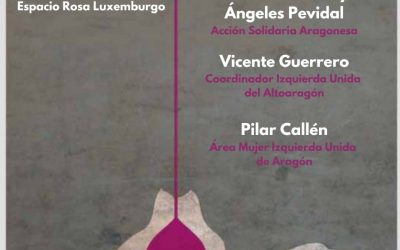 Izquierda Unida del Altoaragón inicia un mes de marzo reivindicativo con la exposición La historia tejida con hilos violeta, en el espacio Rosa de Luxemburgo