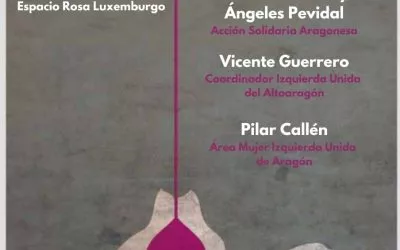 Izquierda Unida del Altoaragón inicia un mes de marzo reivindicativo con la exposición La historia tejida con hilos violeta, en el espacio Rosa de Luxemburgo