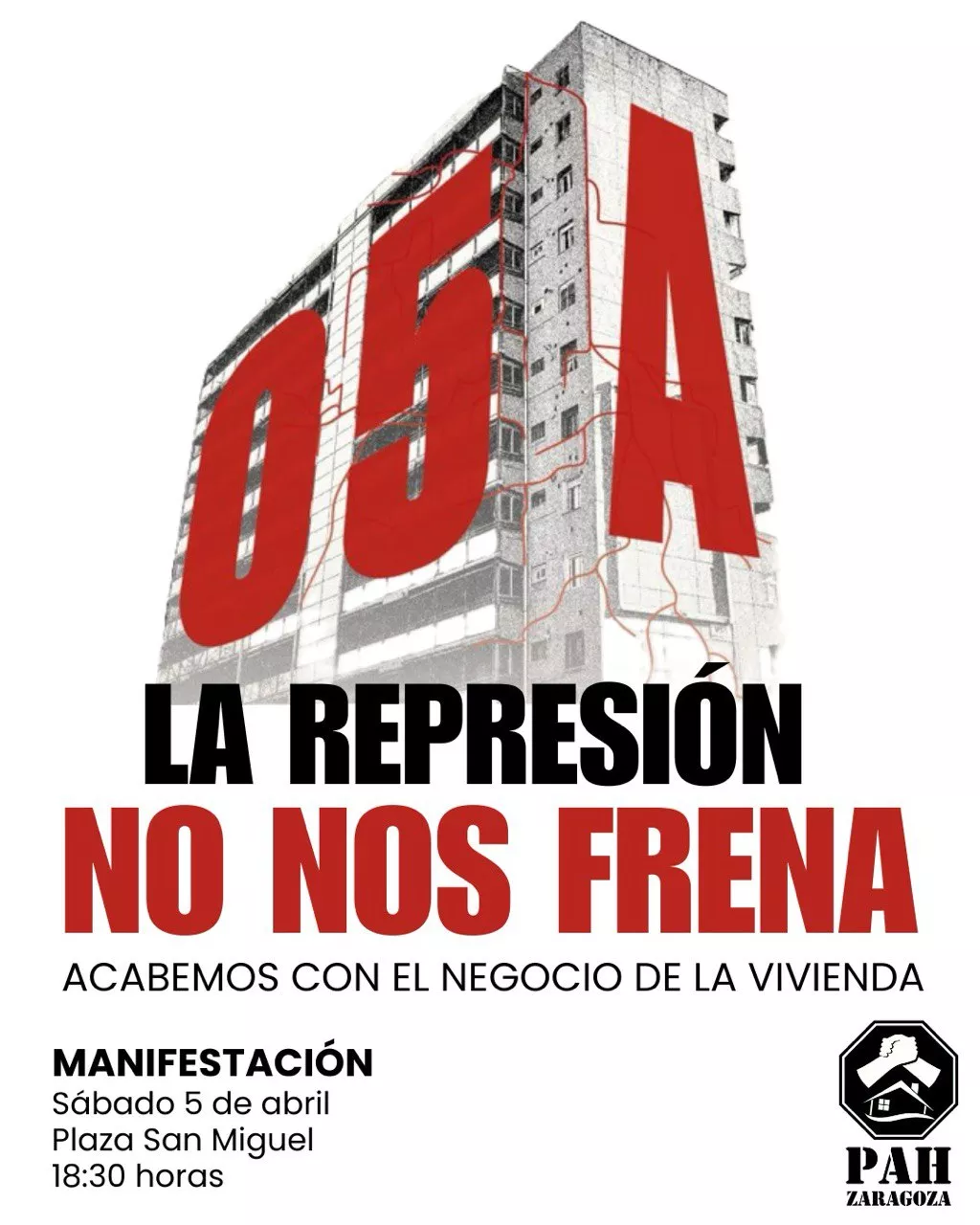 Manifestación vivienda: la represión no nos frena