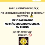 Concentración por los derechos laborales de las y los educadores