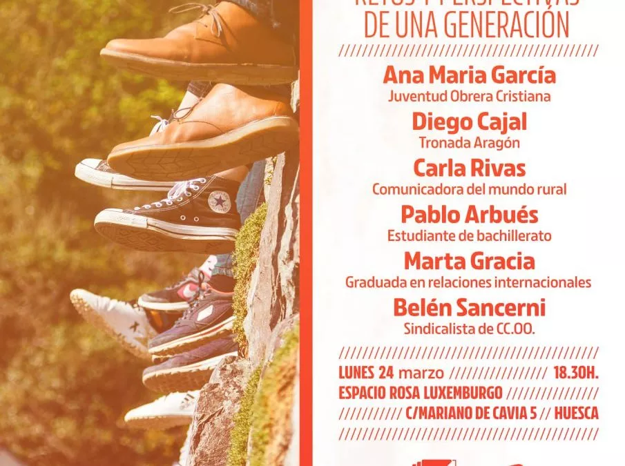 Cambiar Huesca – Izquierda Unida organiza una jornada sobre los retos que enfrenta la juventud