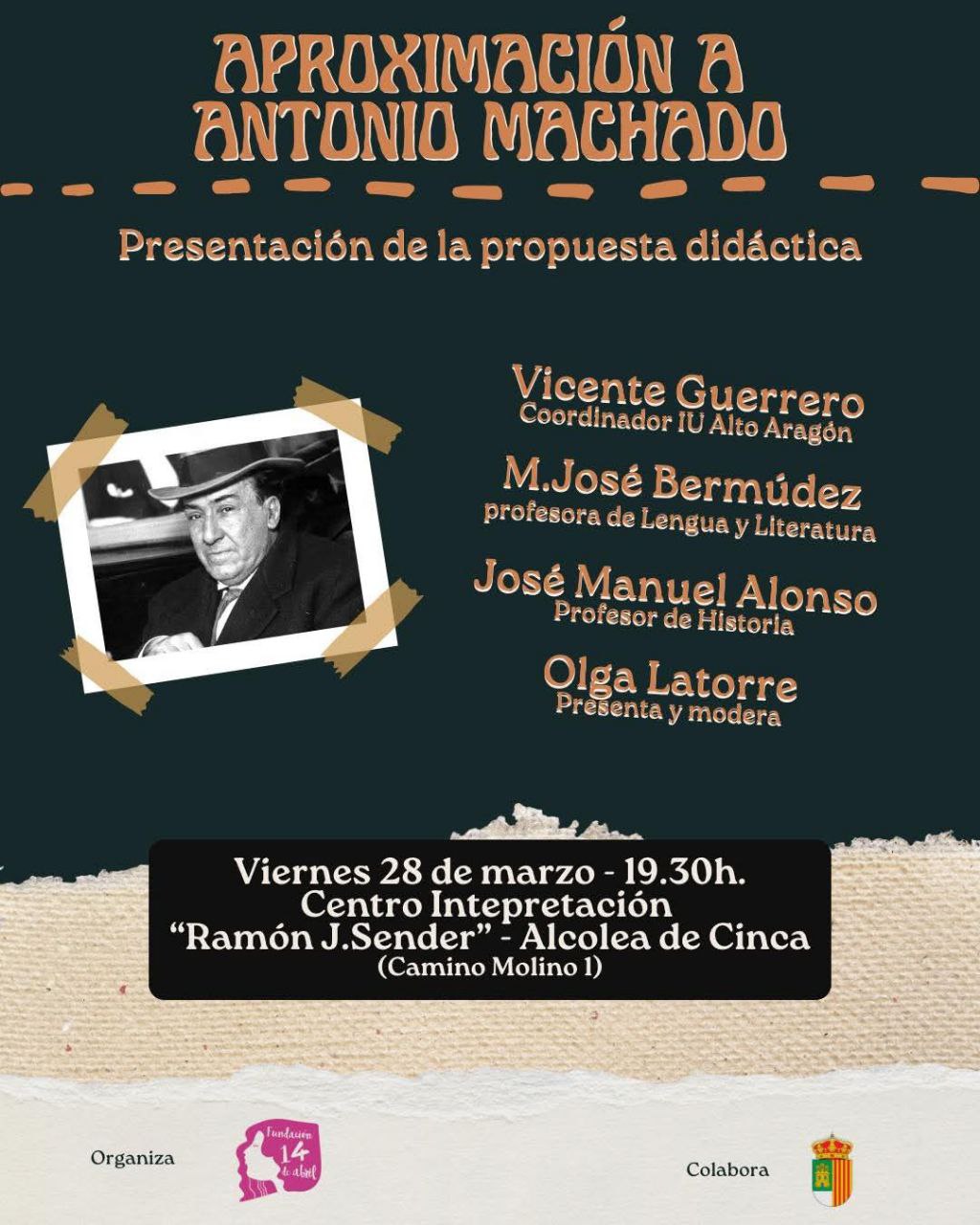 Aproximación a Antonio Machado, Alcolea de Cinca