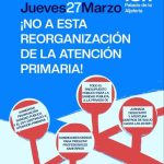 No a la reorganización de la atención primaria