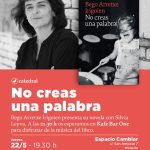 Presentación literaria: No creas una palabra