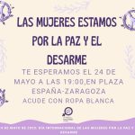 Día internacional de las mujeres por la paz y el desarme