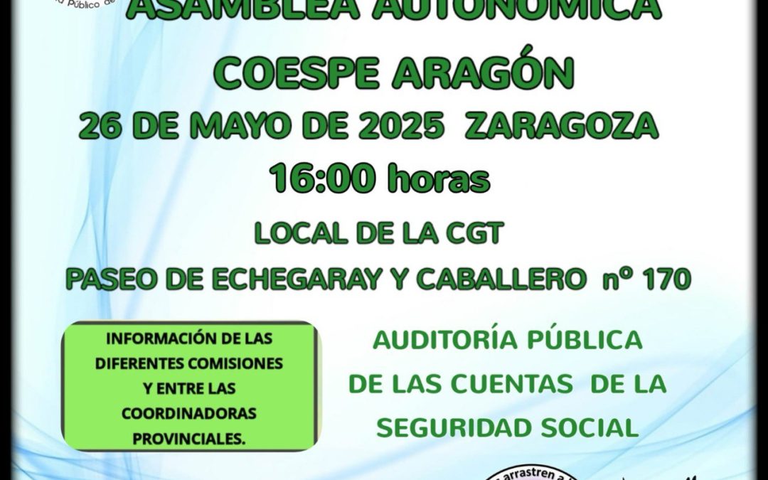 Asamblea autonómica COESPE