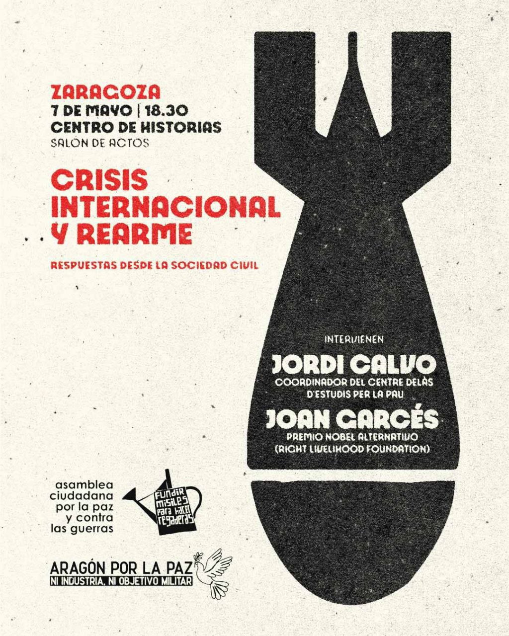 Crisis internacional y rearme – Respuestas desde la sociedad civil