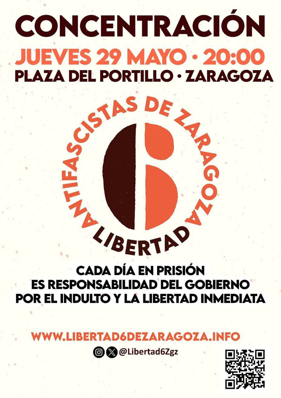 Concentración por la Libertad de Los 6 Antifascistas de Zaragoza