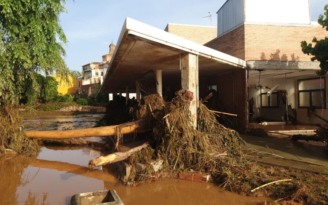 Izquierda Unida de Aragón muestra su apoyo a los municipios afectados por las tormentas y llama a actuar ante la crisis climática