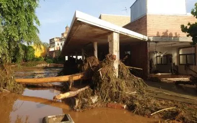 Izquierda Unida de Aragón muestra su apoyo a los municipios afectados por las tormentas y llama a actuar ante la crisis climática