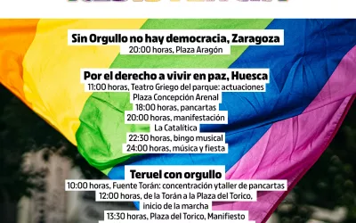 Izquierda Unida Aragón reivindica el Día del Orgullo LGTBIQA+ como una jornada de lucha, memoria y dignidad