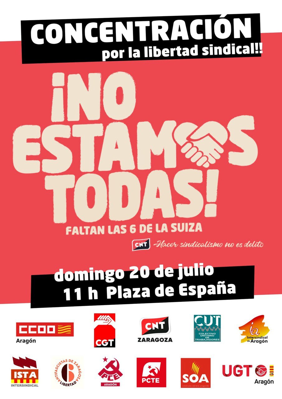 Concentración por la libertad sindical