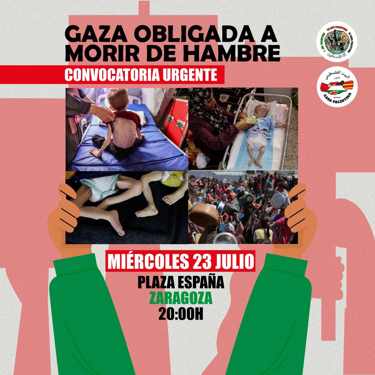 Concentración urgente por Gaza