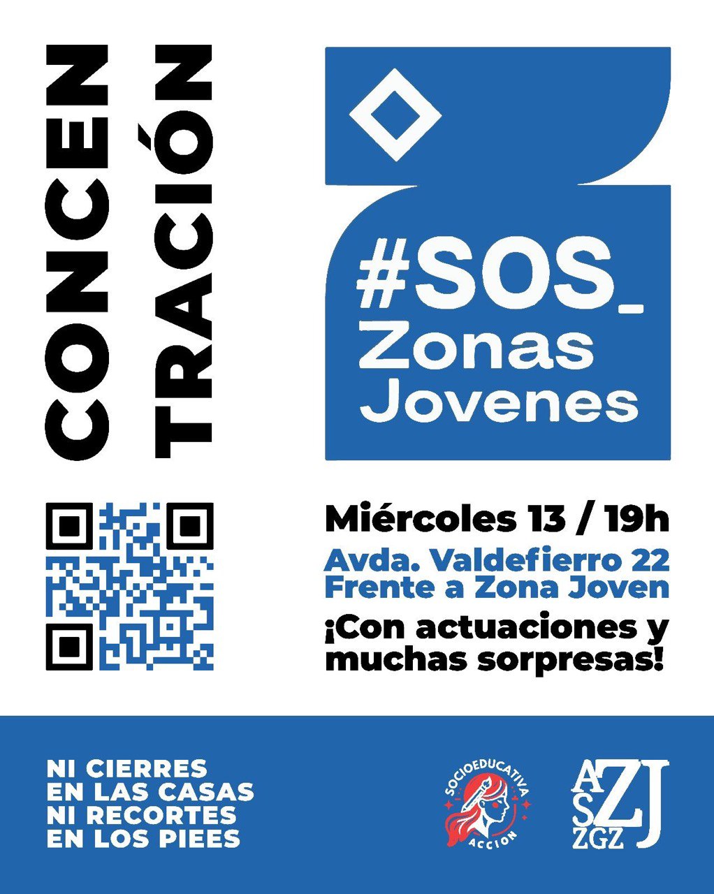 Concentración #SOS Zonas Jóvenes