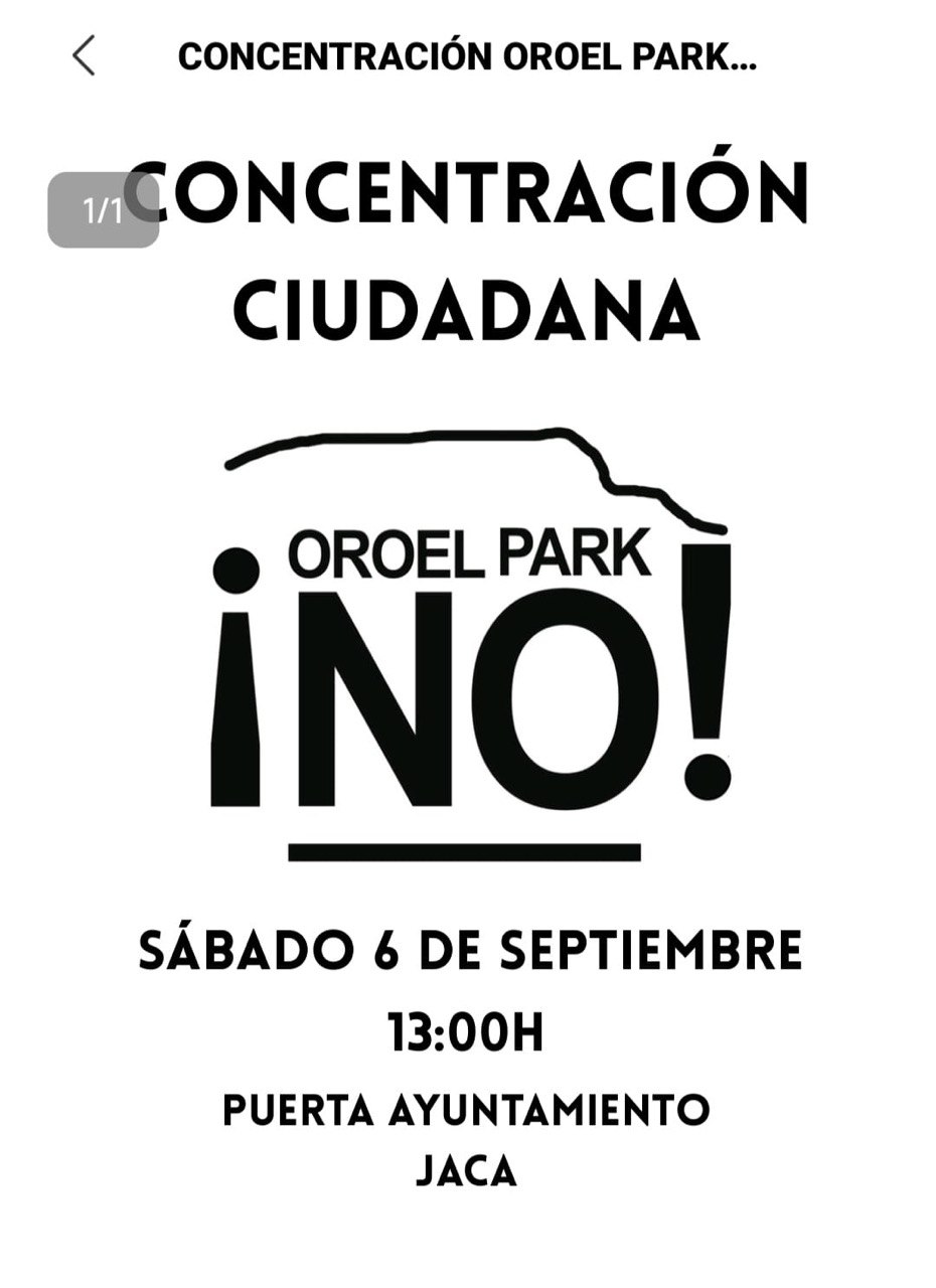Concentración contra Oroel Park