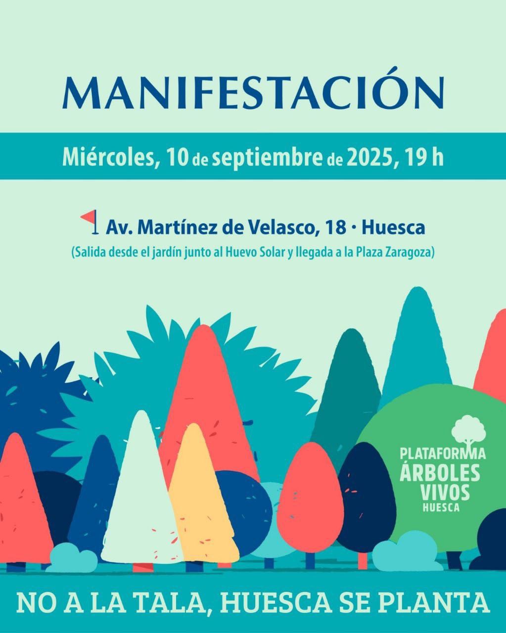 No a la tala, Huesca se planta