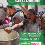 Concentración No te olvides de Palestina
