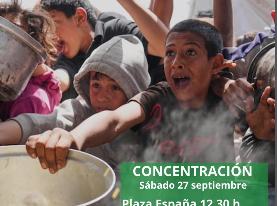Concentración No te olvides de Palestina