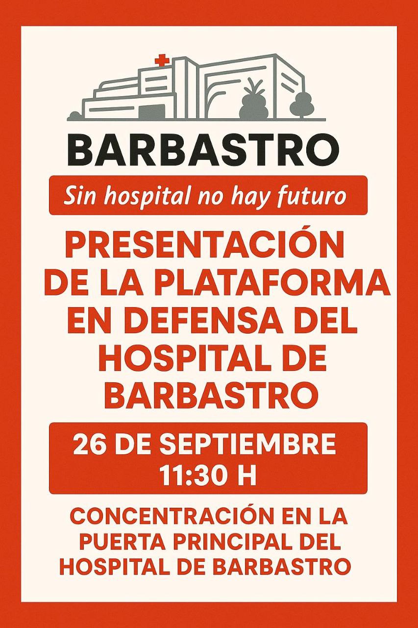 Presentación de la Plataforma "Sin hospital no hay futuro"