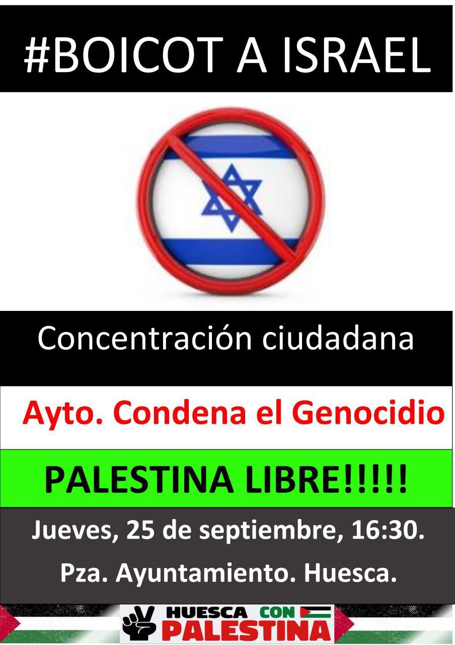 Ayuntamiento, condena el genocidio. Palestina libre